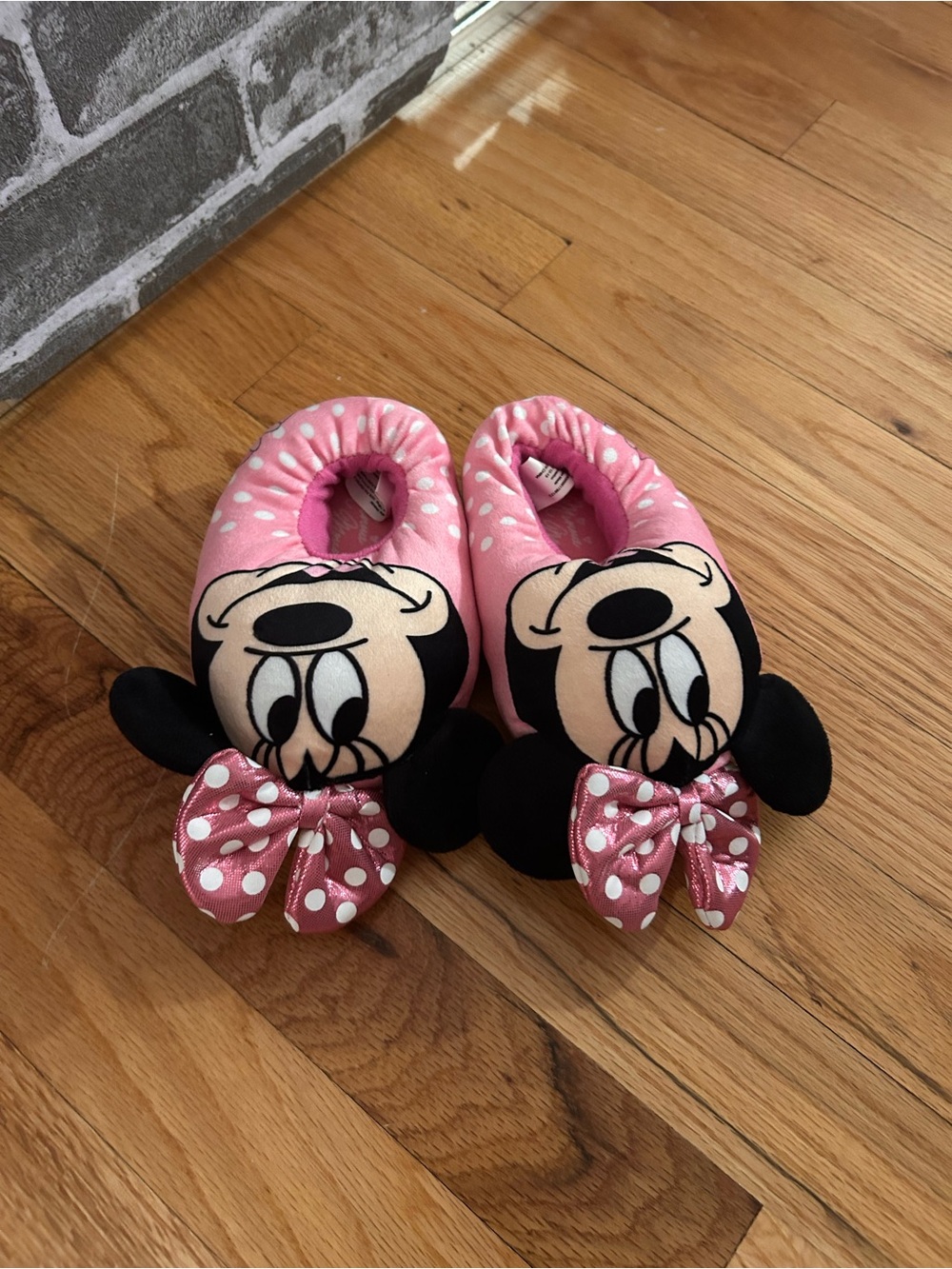 Disney Pink Minnie Mouse Plush Baby One-Piece Footies